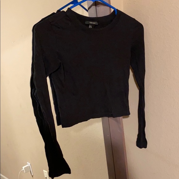 long sleeve crop top - Picture 1 of 2